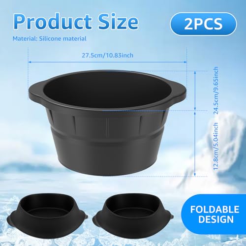 Molde para cubos de hielo grandes de silicona 2 pcs miniatura 3