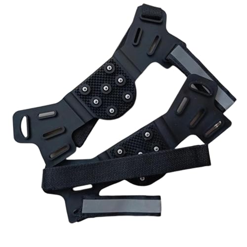 Guía De Hielo - Espumas De Zapatos Para Nieve Y Hielo | Puños De Nieve | Puños Para Zapatos | Pinza De Nieve Con Anti-espumante | Picos De Senderismo Con Tiras Reflectantes