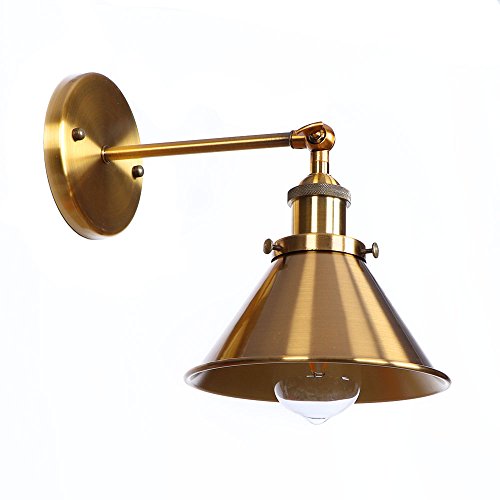 Wall-Sconce-Lighting-Cone-Shape-Wall-Light-1-Light-Wall-Lamp-Corridor-Stairway-Wall-Light-Fixtures-Antique-Brass