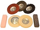 Moleroda Angle Grinder Metal Polishing Kit – 5-Piece Restoration Set with M14 Thread | Abrasive Discs, Felt Pads & Compounds for Stainless Steel, Aluminum, Brass & More