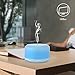 450ml Diffusers for Essential Oils, 3-in-1 Aromatherapy Essential Oil Diffuser Aroma Diffuser Cool Mist Humidifier with Safe Waterless Auto-Off, 8 Color Light for Home Office Study Yoga Spa