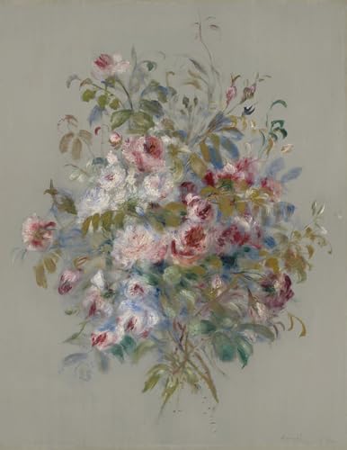 Cuadro de rosas de Renoir SERENDIPITP, pintura para inspirar paz y elegancia en tu hogar 60x90