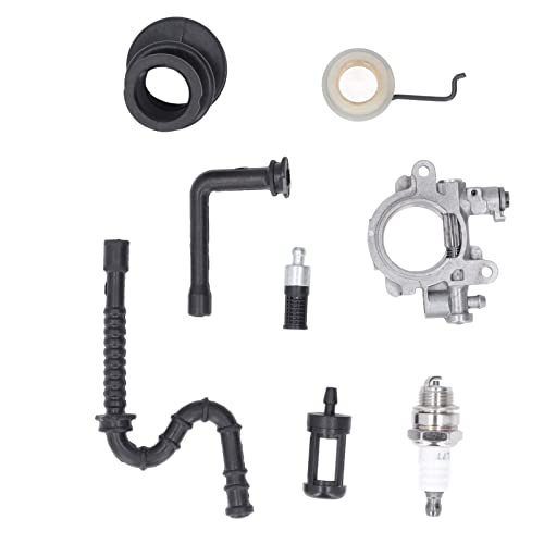 Bomba de aceite y kit de engranaje helicoidal 1127 640 3200 compatible con MS290 MS310 7
