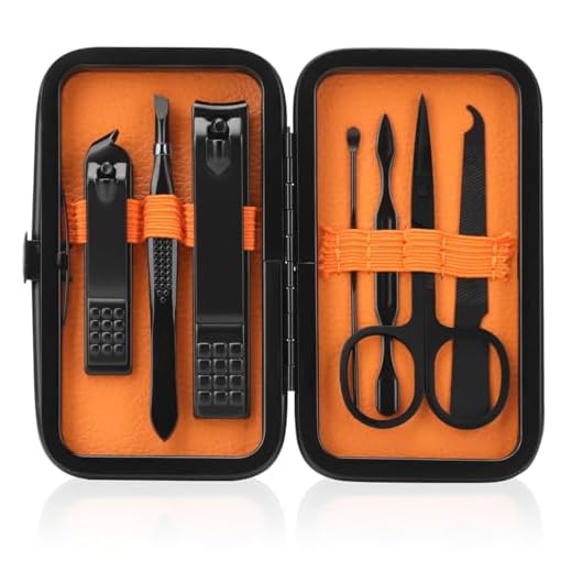 Set de manicura para hombres Set cortauñas Cuidado personal Kits de manicura de viaje Set de manicura Cortauñas Kit de pedicura Herramientas básicas para el cuidado de las uñas Regalo para hombres