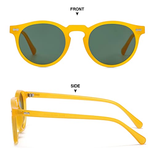 Image of Gleyemor Kids Polarized Cute Round Sunglasses for Kids Girls Boys Age 3-8