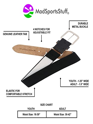 MadSportsStuff Baseball Belt Softball Belt Adjustable - Boys Men Girls Women - Youth and Adult Sizes3