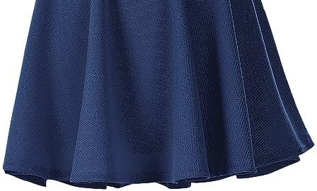 Urban CoCo Women's Basic Versatile Stretchy Flared Casual Mini Skater Skirt - Image 5