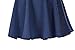 Urban CoCo Women's Basic Versatile Stretchy Flared Casual Mini Skater Skirt (Small, Navy Blue)