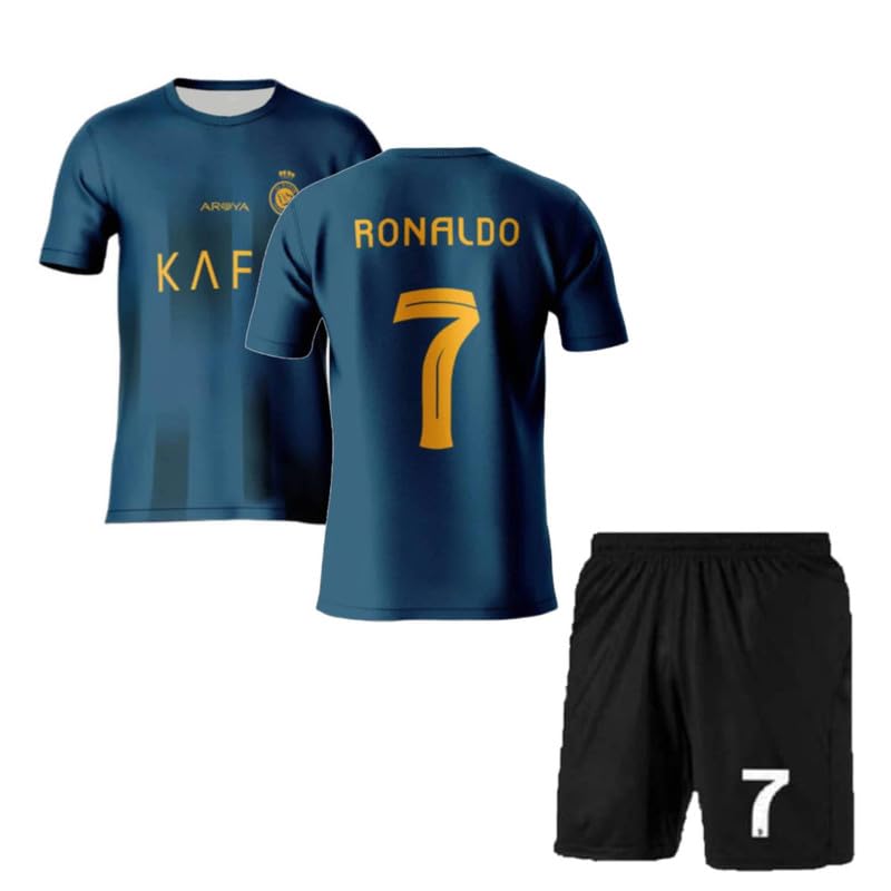 Image of Ronaldo 7 Jersey with Shorts for (Kids,Boys & Men)