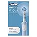 Oral-B Vitality Pro Electric Toothbrushes Adults, Oral B Electric Toothbrush, 1 Handle, 2 Toothbrush Heads, 3 Brushing Modes Including Sensitive Plus, Rechargeable Toothbrush, 2 Pin UK Plug, Blue
