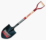 True Temper Round Point Shovel With Open-Back, Dual Rivet And D-Grip #TOP8