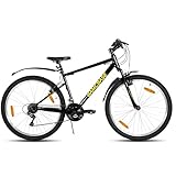 BAMCBASE クロスバイク 29インチ 18段変速 Ｖブレーキ スローピングフレーム マウンテンバイク スポーツバイク 通勤 通学 中学生 高校生 学生 大人 成人 男 女 低身長 跨りやすい