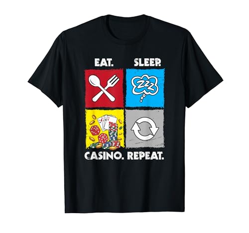 Eat Sleep Casino ���s�[�g �M�����u�� �|�[�J�[�`�b�v �_�C�X T�V���c