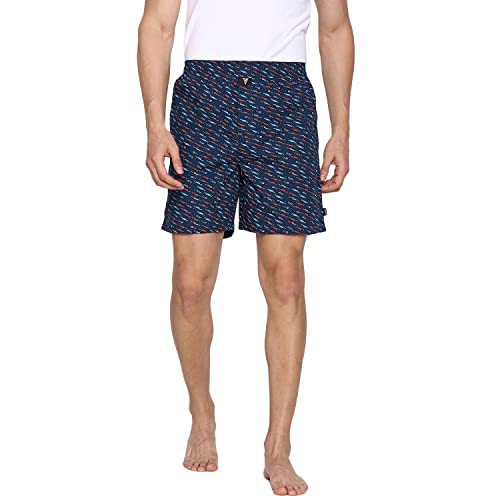 Image of Van Heusen Men Boxer Shorts- Pack of 2 | 100% Mercerized Cotton for Softer handfeel | Relaxed Fit | Dual Pockets | Superior Lustre | Slide Slits for Extra Ease of Movement | Fun Prints | Style 10112