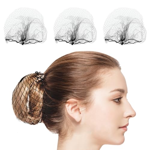 FOYTOKI Invisible Elastic Hair Nets 300Pcs Mesh Caps for Ballet Medical Lab Food Service Industrial Use Comfortable Secure Fit