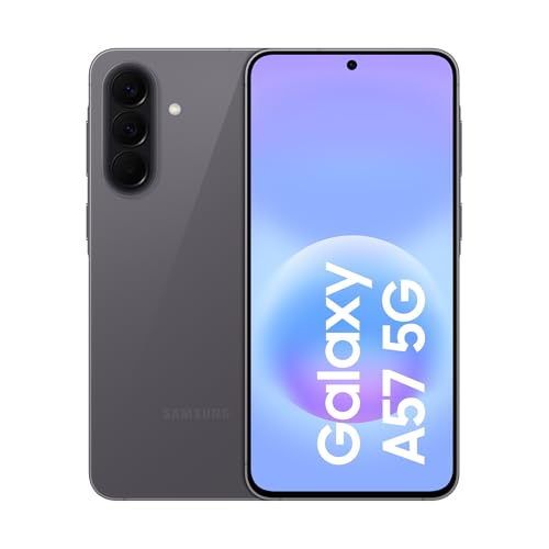 Samsung Galaxy A57 5G, 256GB, Móvil Fino con IA, 8GB, Gran Angular 50MP, Autonomía 2 Días, Batería 5000mAh, IP68, Garantía del Fabricante 3 Años + 1 Año Extra, Color Gris (Versión Española)