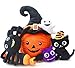 teytoy My First Halloween Pumpkin Toys, Nontoxic Fabric Baby Cloth Activity Crinkle Halloween Playset, Halloween Party Decoration for Infants Boys and Girls