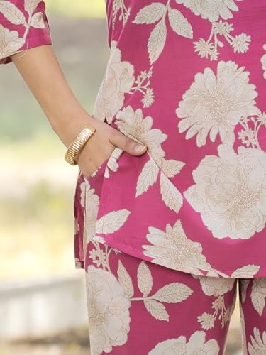 Image of Tee Projekt Cotton Ethnic Wear Co Ord Set for Women | Travel Co Ord Set for Women