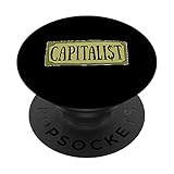 Capitalisme Commerce Capitaliste - Libéralisme PopSockets PopGrip Interchangeable