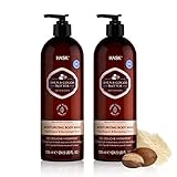 HASK SHEA + COCOA BUTTER Body Wash 2 Pack- Moisturizing, vegan formula, hypoallergenic,...
