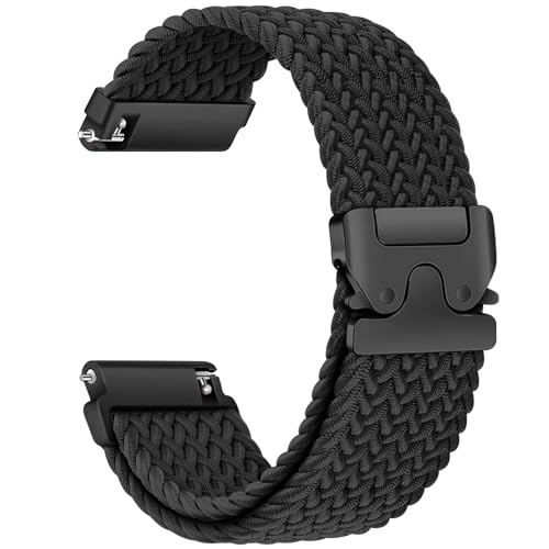Braided 22mm Watch Strap for Garmin Venu 2 3/Forerunner 255/Forerunner 265/Vivoactive 4 Men/Women Nylon Sport Band for Samsung Galaxy Watch 3 45mm/Galaxy 46mm/Gear S3 Frontier/Huawei GT4/GT3/GT2 46mm