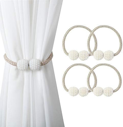 Nonbrand Window Curtain Tiebacks, 6 Pack Magnetic Curtain