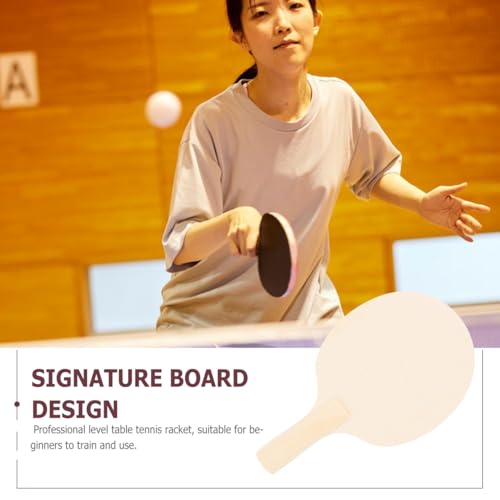 Image of DIY Table Tennis Paddle Blanks Unpainted Wooden Rackets for Kids and Adults Paintable Craft Blanks 4 Pack Indoor Outdoor .03X5.90X0.78In