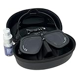 Tidal APEX Freedive Mask with Action Camera Mount- Low Volume Designed for Freediving, Spearfishing, Scuba Diving, and Snorkeling. Advanved Anti-Fog Freediving mask. (Black with Clear Lens)