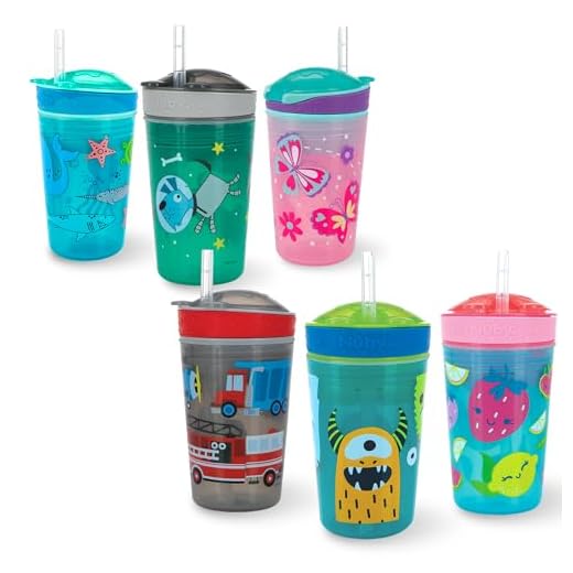 Nuby 1pk Snack N' Sip 2 in 1 Plastic Snack and Drink Cup, Multi color
