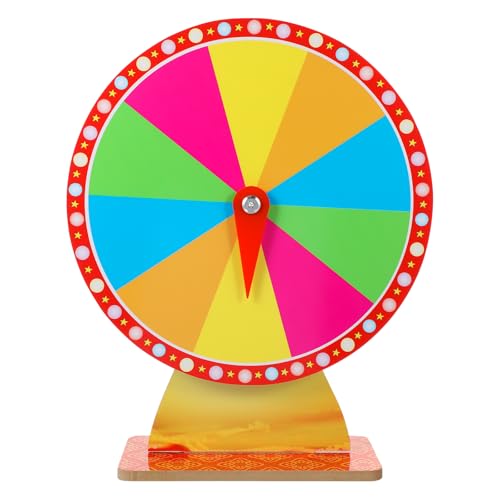 Toddmomy Tabletop Roulette Wheel Parties Roulette Wheel Wheel Fortune Wheel for Carnival and Trade Show
