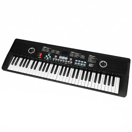 61 key keyboard Piano,Portable Electronic Digital Piano,Built In Dual Speakers,External...