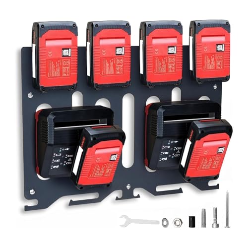 Zenlir Multifunctional Charging Station Wall Bracket For Cordless Tool Batteries Rustproof Metal...