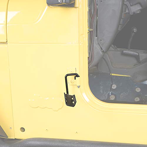 Hooke Road Wrangler Foot Pegs, Door Hinge Foot Rest Compatible With Jeep Tj Wrangler 97-06 #TOP4
