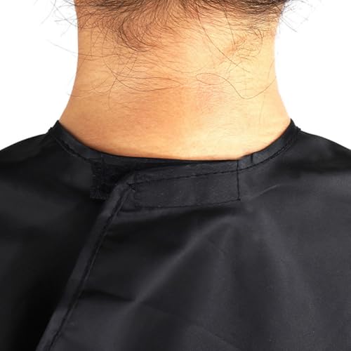 Capa impermeable para corte de cabello Abaodam negra miniatura 4