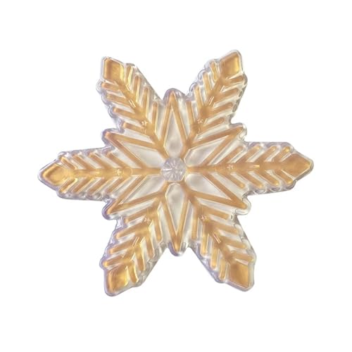 UIAHNE Snowboard Mats, Anti-Slip Mats, Snowflake Shape(Gold)