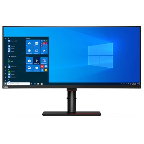 Image of Lenovo ThinkVision P40w-20 39.7 inch 5K2K WUHD Curved Screen WLED LCD Monitor - 21:9 - Raven Black - 40 inch Class - in-Plane Switching (IPS) Technology - 5120 x 2160-1.07 Billion Colors - 300 Nit