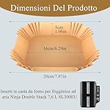 Zoom IMG-1 100 fogli carta forno per