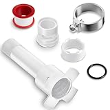 Four in One Tub Adapter, Bathtub Faucet Adapter Slip Fit for Copper, Universal Fits 1/2'' Copper Pipe, 1/2'' IPS and 3/4'' IPS, Tub Spout Diverter Repair Kit with Assembly Tool