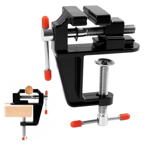 Mini Étau de Table à Pince Universel, 35mm en Alliage d'Aluminium pour Travaux Précis, Bijoux, Modélisme et Projets DIY Faciles à Utiliser