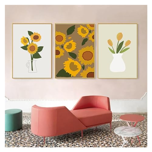 Tableau fleurs de tournesol pour une décoration de maison chaleureuse