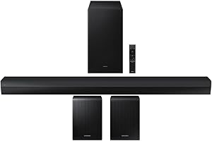 Samsung HW-B750D 5.1Ch Soundbar and Subwoofer with Dolby Digital SWA-9200S 2.0Ch Wireless Rear Surround Speakers
