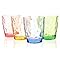 YINJOYI 300ml Plastic Tumblers Drinking Glasses Set Kids Plastic Cups Childrens Water Juice Glassware Reusable Drinkware For Picnic Camping Beach Party