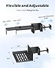 JOY worker Under Desk PC Mount for Standing Desk, Clamp-On Desk Leg Computer Mount, No Drilling, Adjustable Computer Case CPU Holder Holds Up to 44lbs, Black PC Tower Mount #1