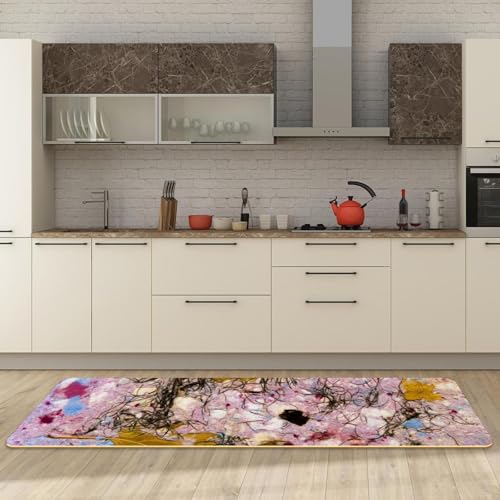 Tapete de cocina lavable VAPOKF pack de 2 alfombras antideslizantes 3