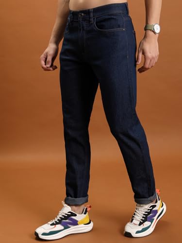 Image of Highlander Men's Straight Fit Jeans | Mid Rise | Stretchable | Designed for Comfort & Ease of Movement| Jeans for Man