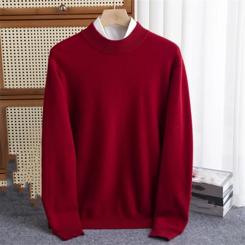 Men's Thin Casual Solid Long Sleeves Knitted Sweater Round Neck Business Pullovers Wool Sweaters4