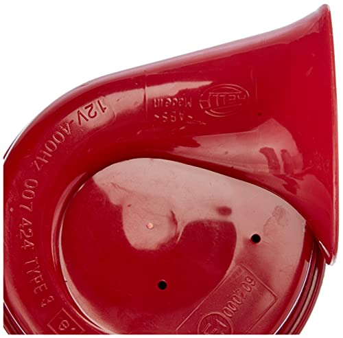 Hella 007424801 Twin Trumpet High/Low Tone 12V Horn Kit With Bracket, Red #TOP5