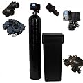 DURAWATER Fleck 5600sxt UPGRADED HIGH capacity 10% resin (32,000, Black - 1" Bypass)