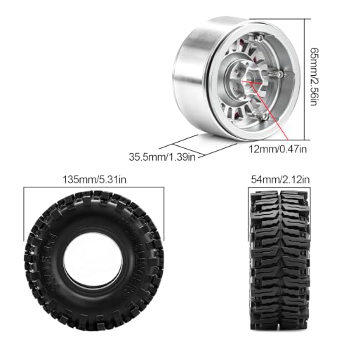 RCMMTING Beadlock Wheels and Tires