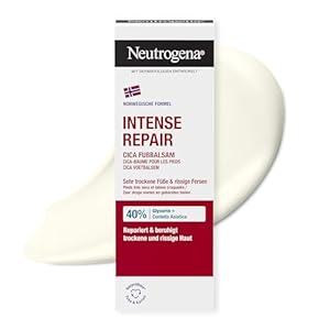 Neutrogena Norwegische Formel Intense Repair CICA Fußbalsam 50 ml, mit Glycerin und Centella Asiatica für sehr trockene Füße und rissige Fersen